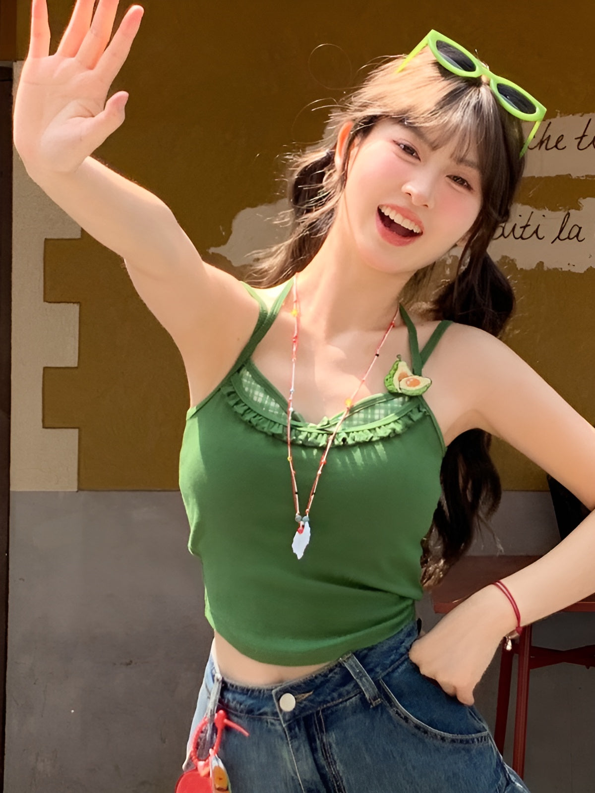 Dopamine Fruit Ribbed Bra Camisoles-Tops-ntbhshop