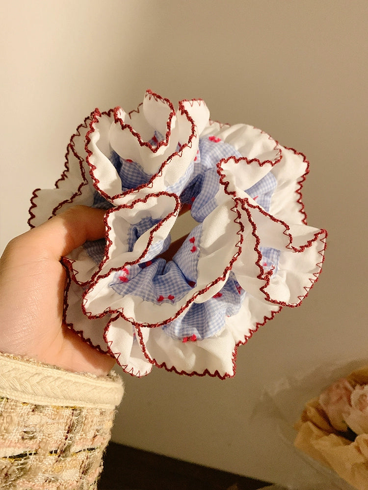 Soda Pop Oversized Plaid Scrunchie-ntbhshop