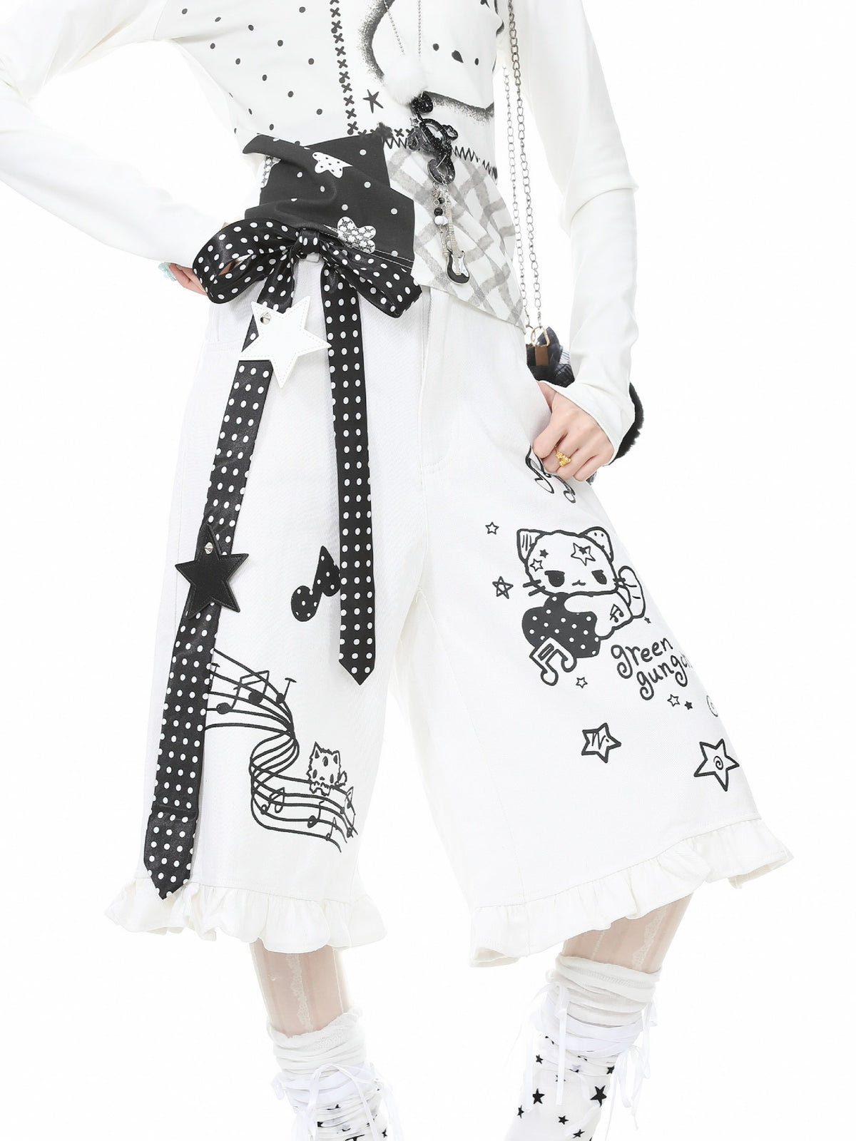 Melody Kitty Culotte Shorts-Bottoms-ntbhshop