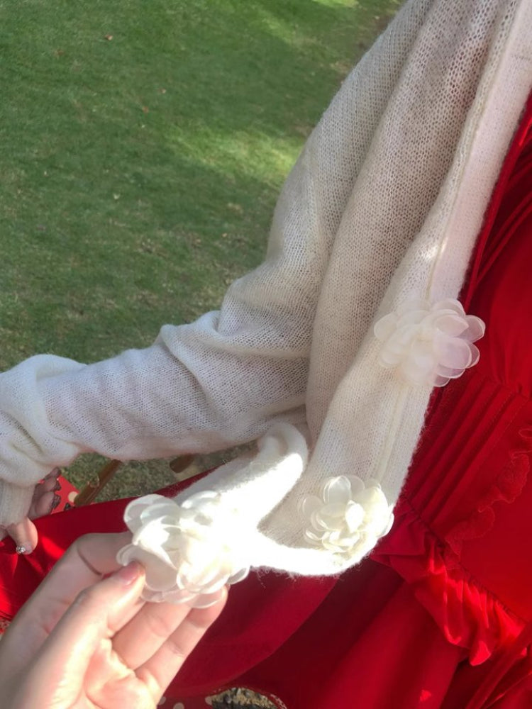 Petal Bloom Sunscreen Crop Cardigans-ntbhshop