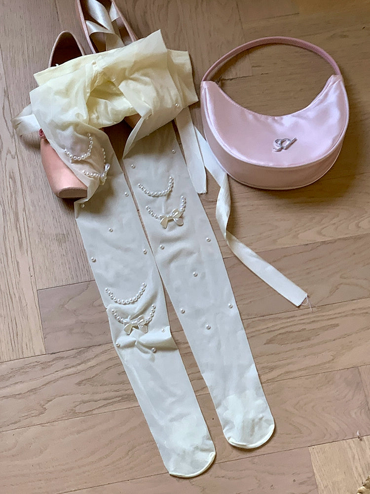 Angel Glow Celestial Pearl Tights-ntbhshop