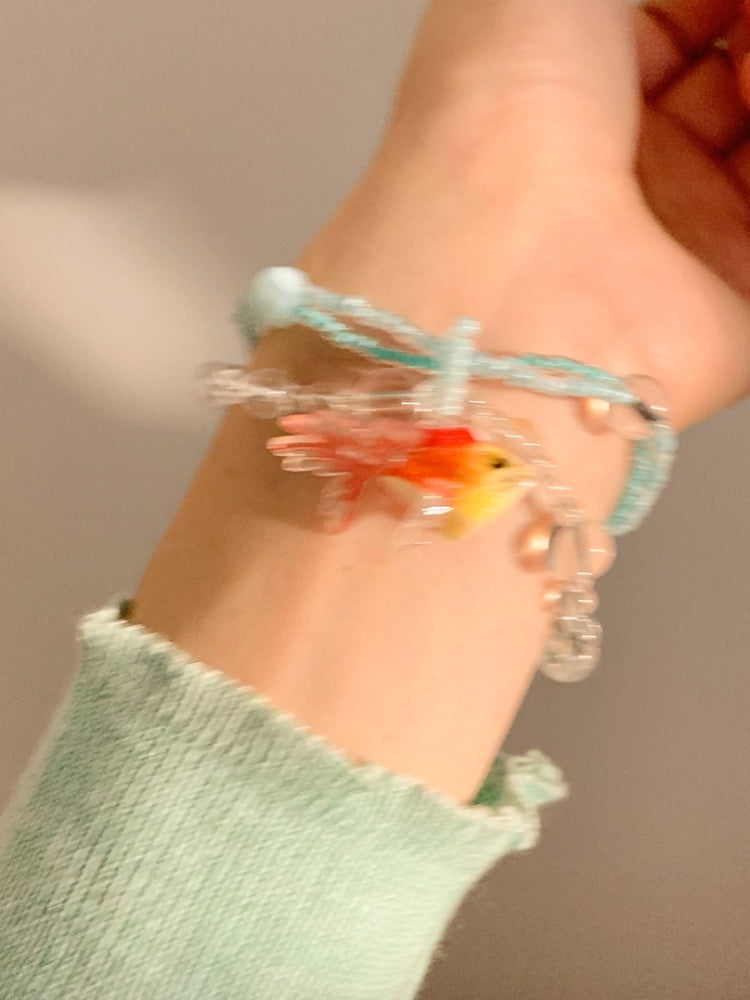 Koi Bubble Colorful Beaded Bracelet & Necklace-ntbhshop