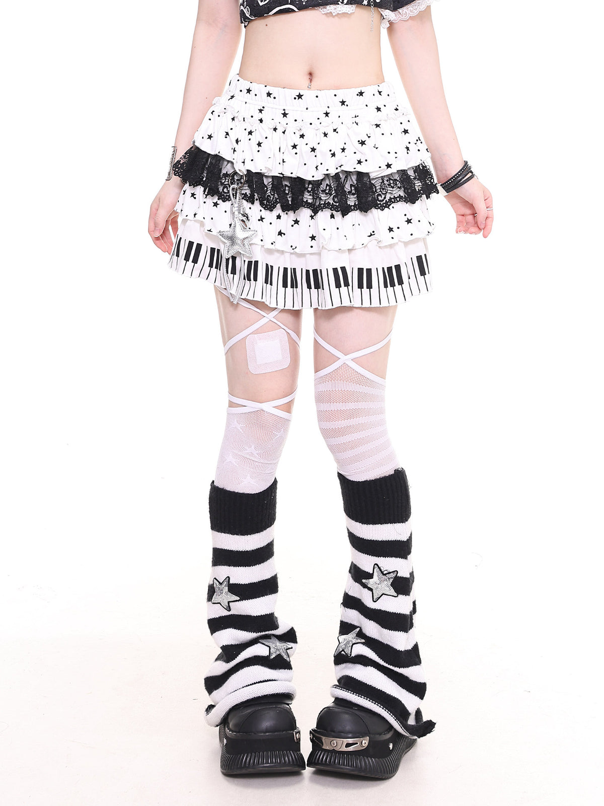 Piano Cake Layered Skirts-Bottoms-ntbhshop