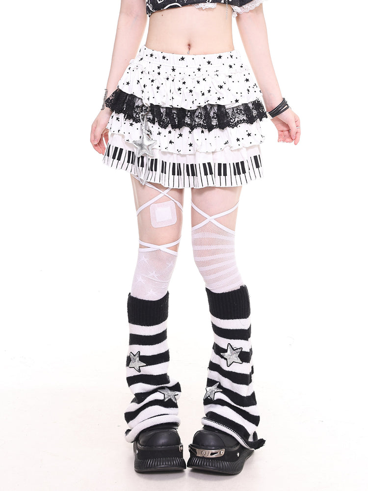 Piano Cake Layered Skirts-Bottoms-ntbhshop