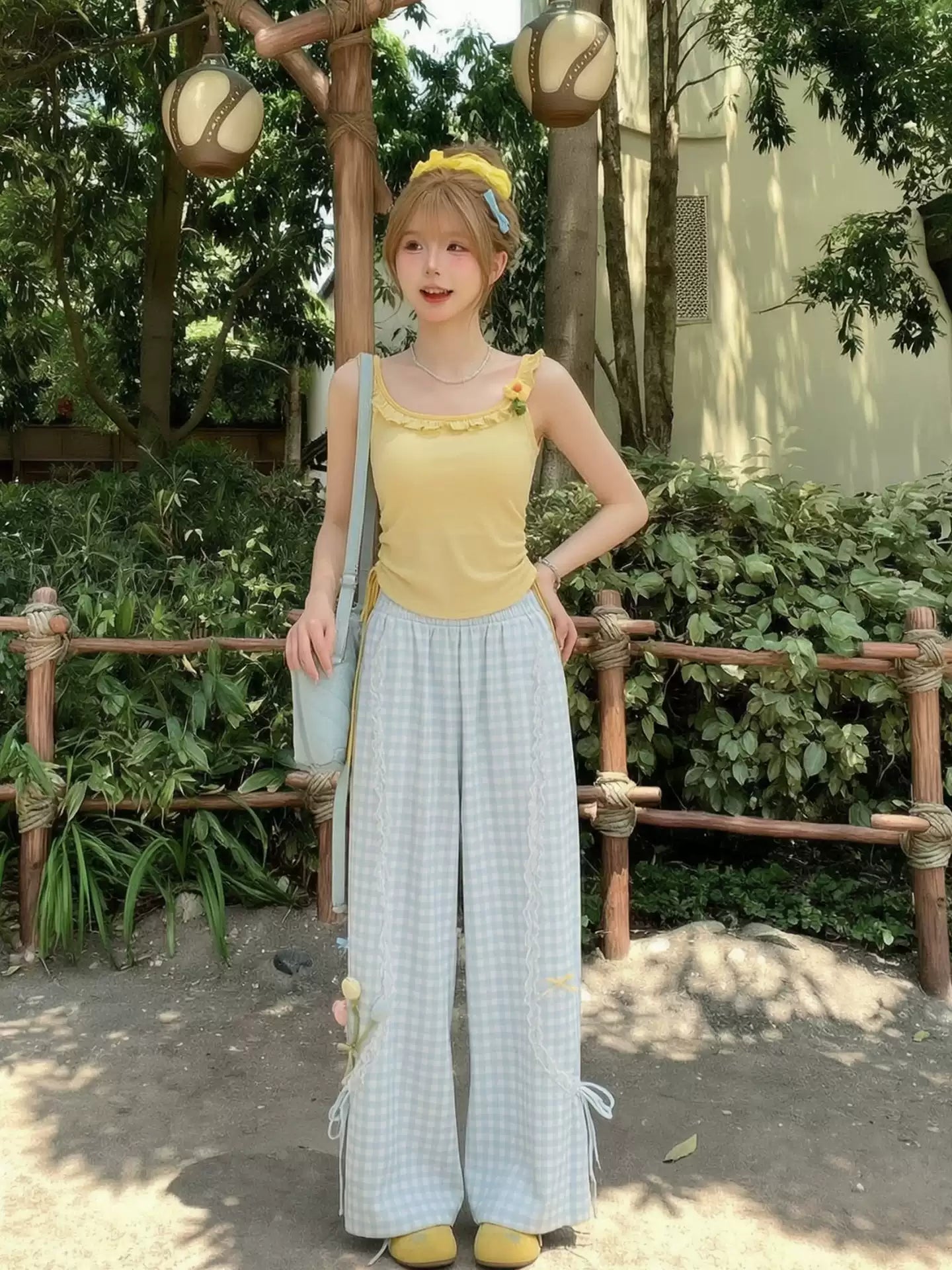 Lemon Candy Ruffle Camisole-Tops-ntbhshop