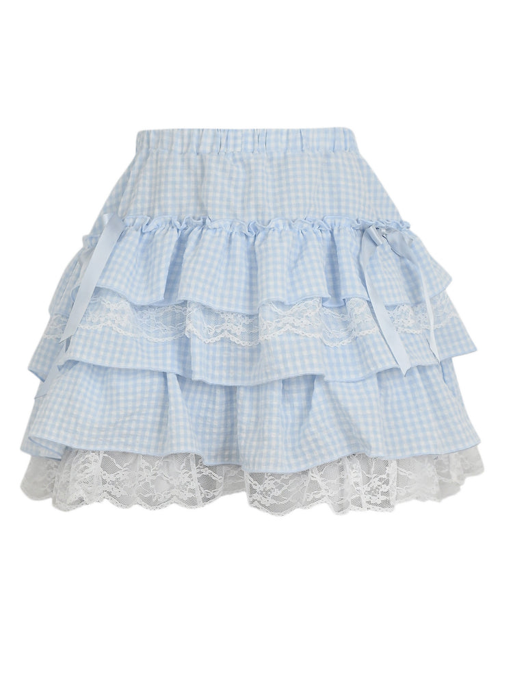 Ribbon Cake Mini Skorts-Bottoms-ntbhshop