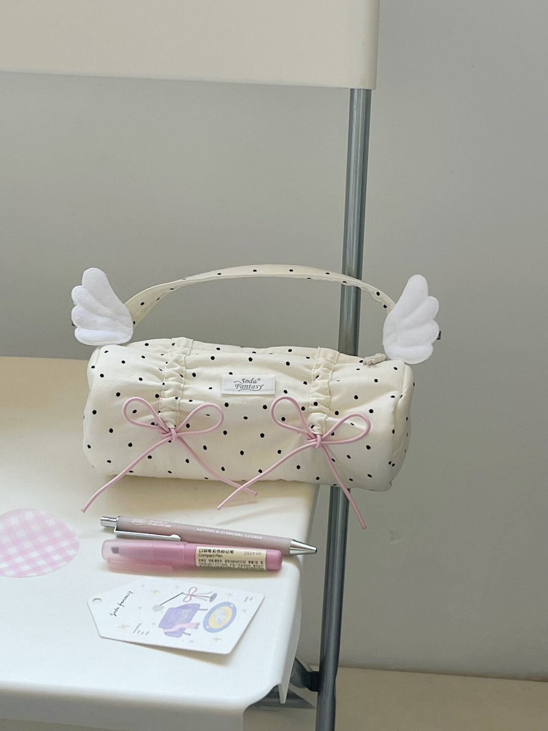 Ribbon Gather Pencil Pouches-Accessories-ntbhshop