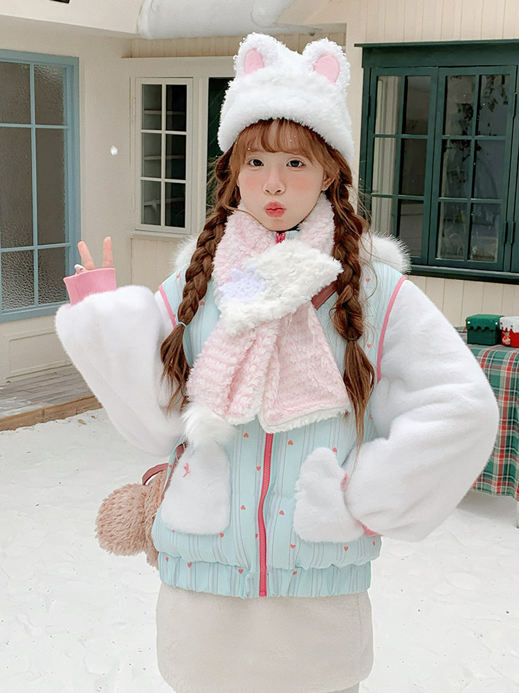 Bunny Parfait Dopamine Puff Jacket-Outerwear-ntbhshop