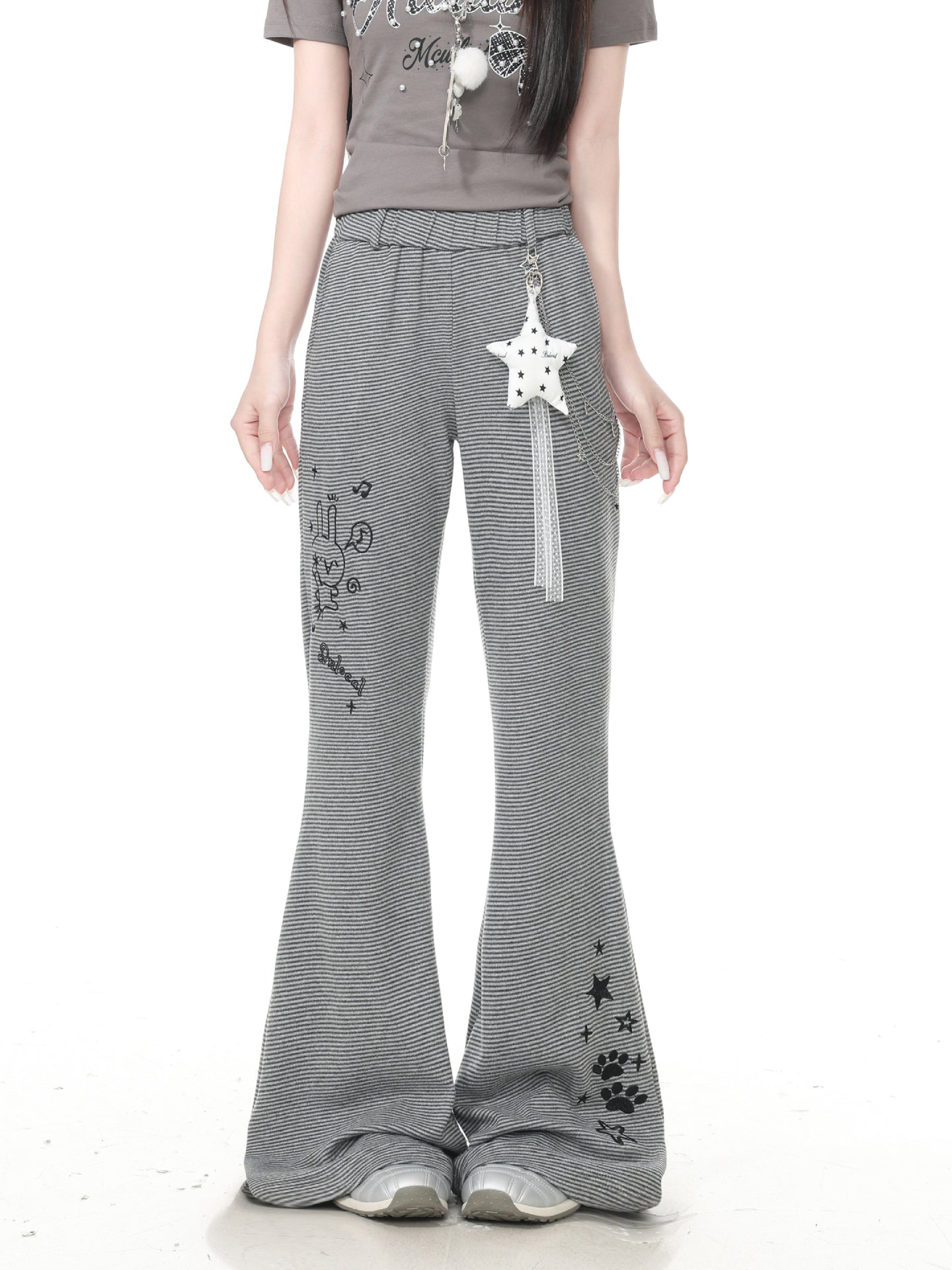 Stargirl Charm Flare Pants-Bottoms-ntbhshop