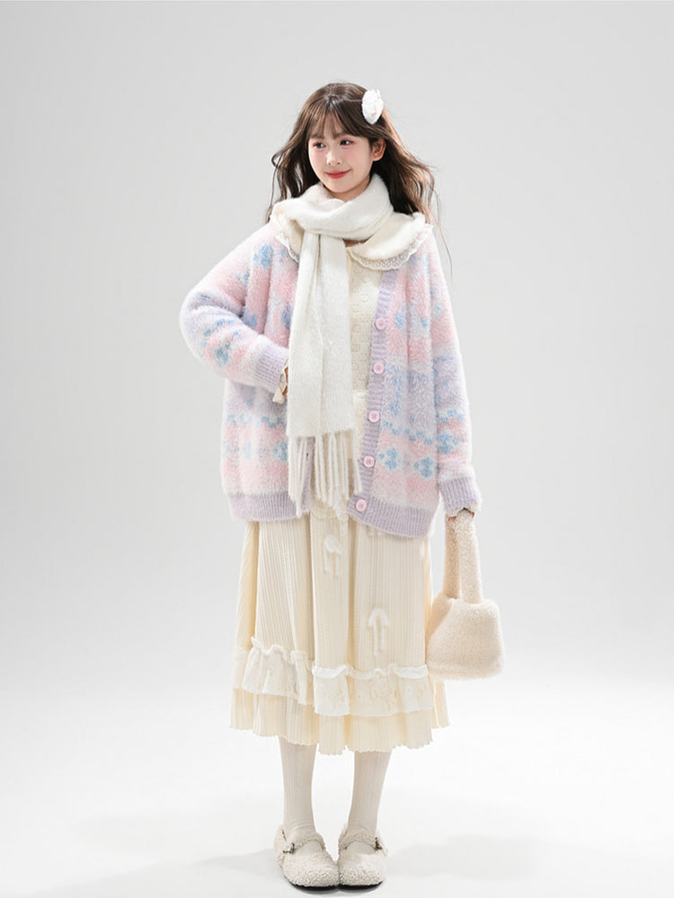 Pastel Sugar Cloud Knit Cardigan-Outerwear-ntbhshop