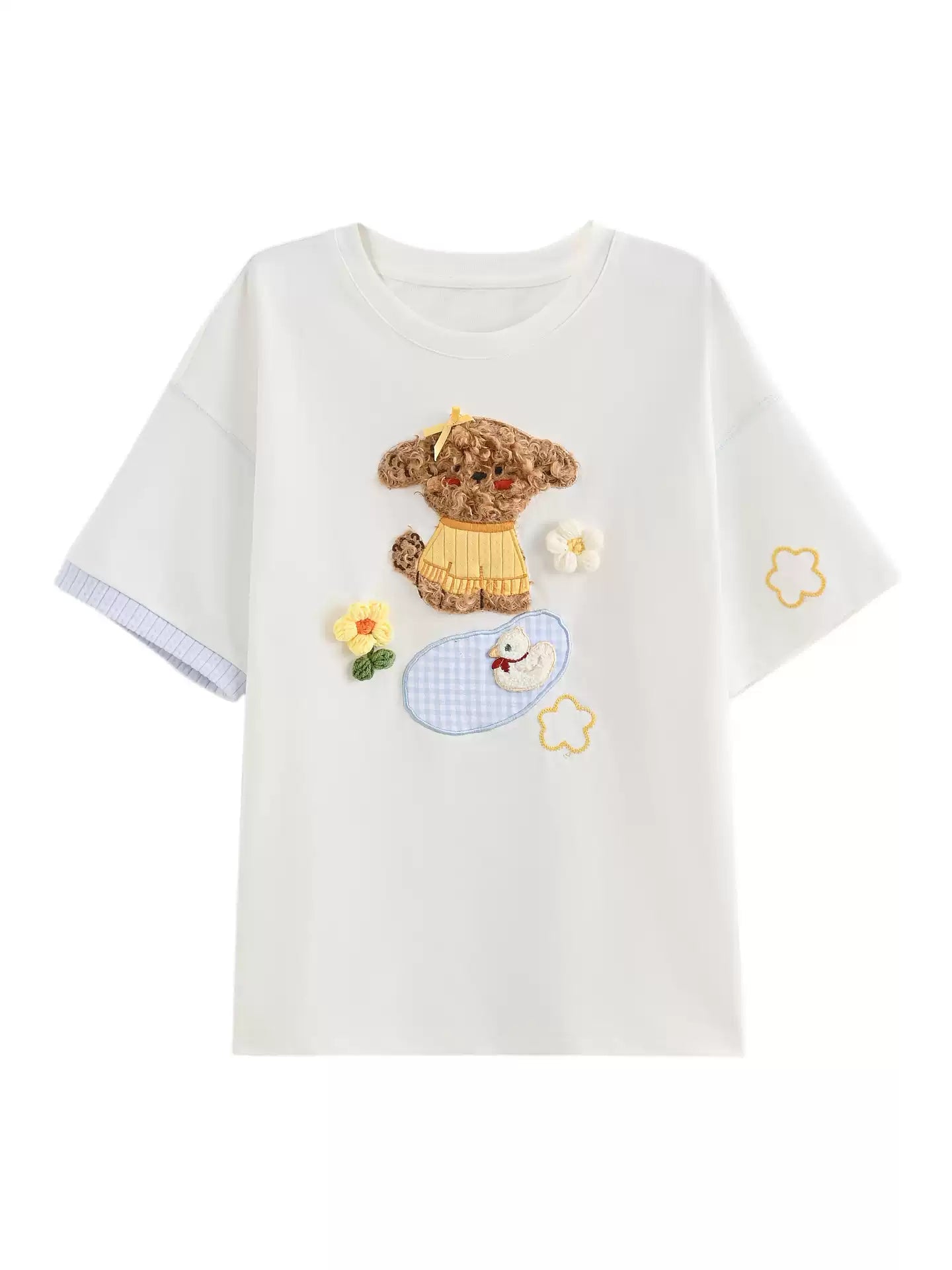 Buttercup Puppy Picnic Tees-Tops-ntbhshop