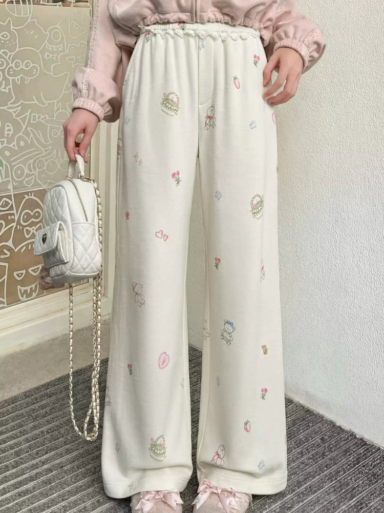 Milk Berry Modal Lounge Pants-Bottoms-ntbhshop