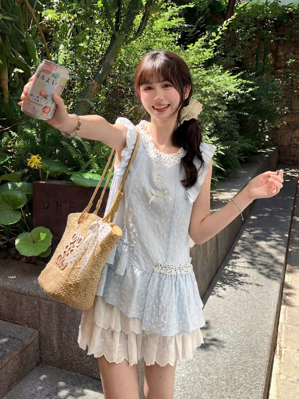 Cloud Bloom Layer Blouse-Tops-ntbhshop