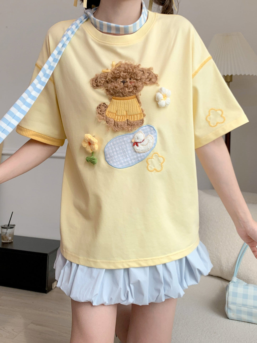 Buttercup Puppy Picnic Tee-Tops-ntbhshop