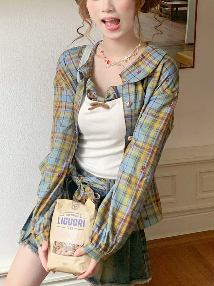 Starry Bear Academy Cami, Shirt & Skirt-ntbhshop