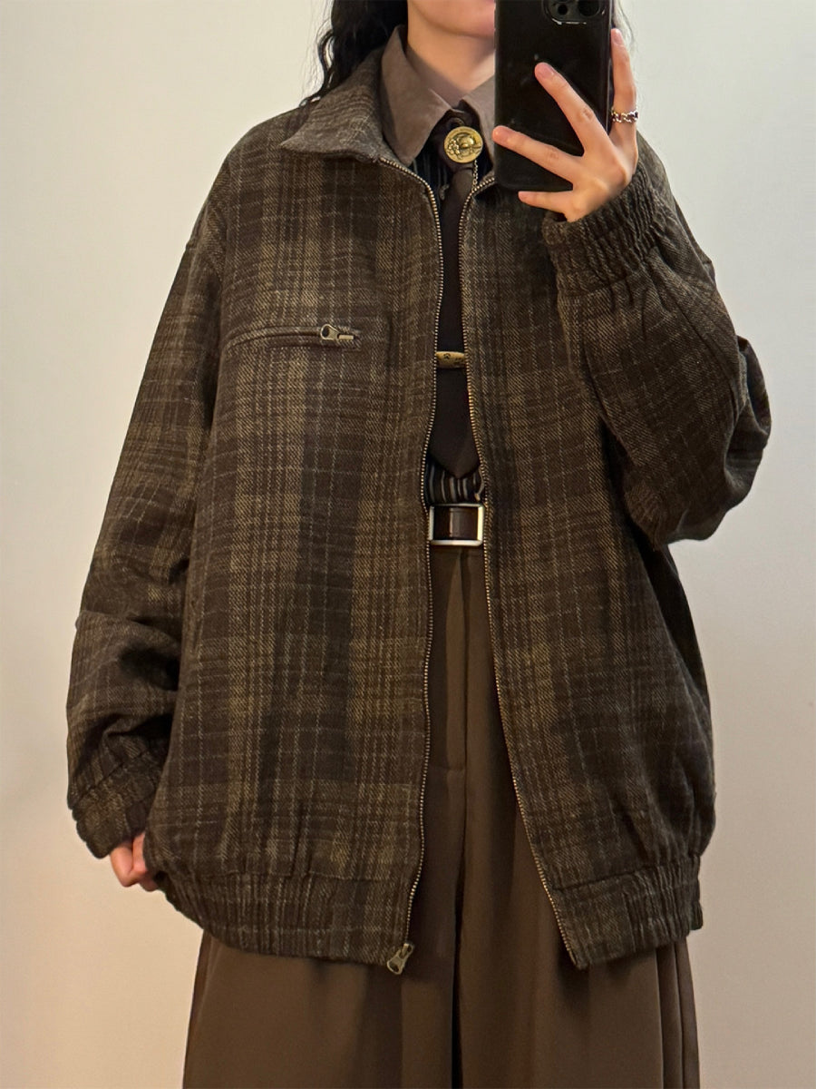 Walnut Scholar Plaid Jacket-Outerwear-ntbhshop