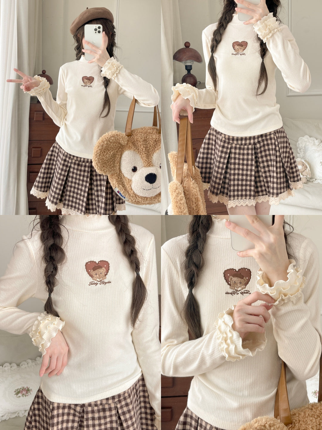 Teddy Royale Ribbed Top-Tops-ntbhshop