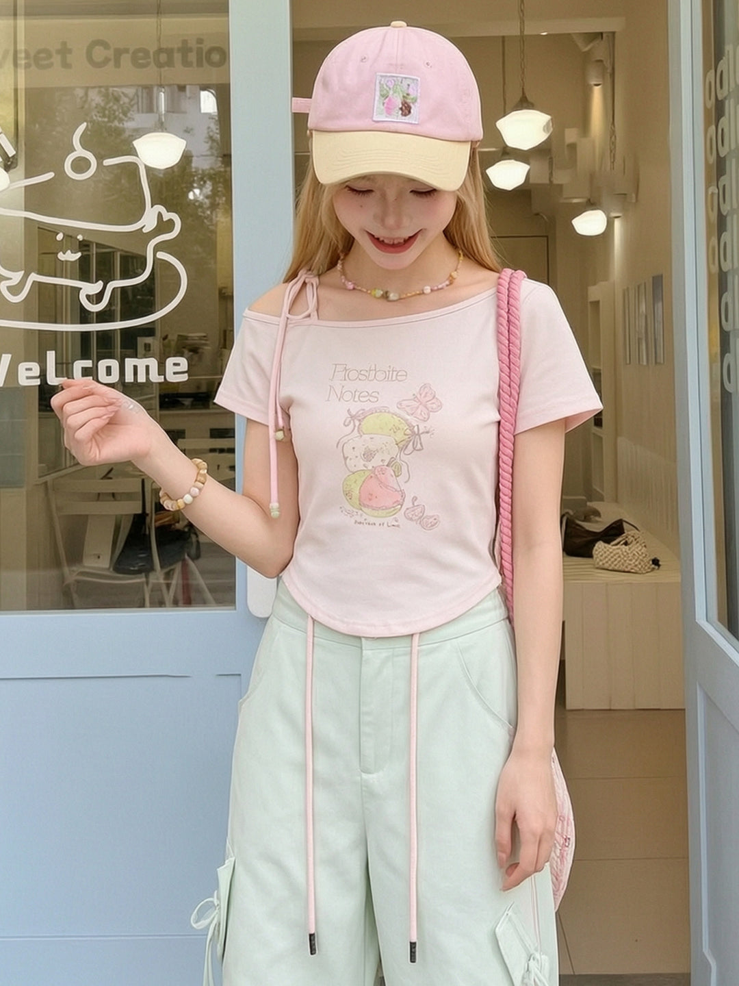 Frostbite Notes Crop Tops-Tops-ntbhshop