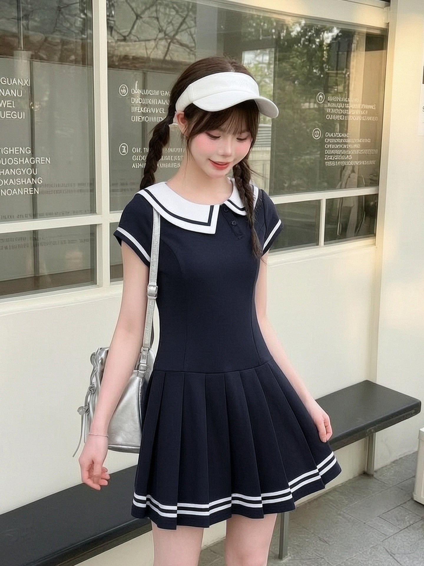 Sailor Club Pleated Dress