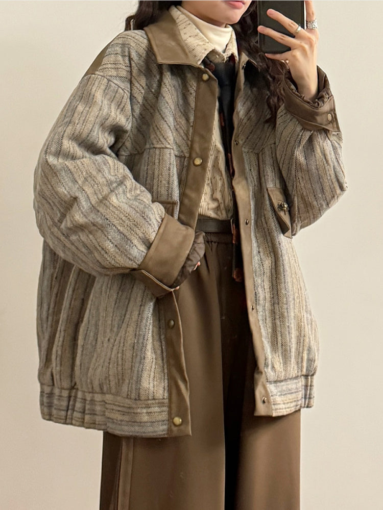 Herringbone Wanderer Patch Cargo Jacket-ntbhshop