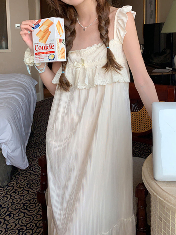 Whipped Cream Fairy Sleeve Nightgown-ntbhshop