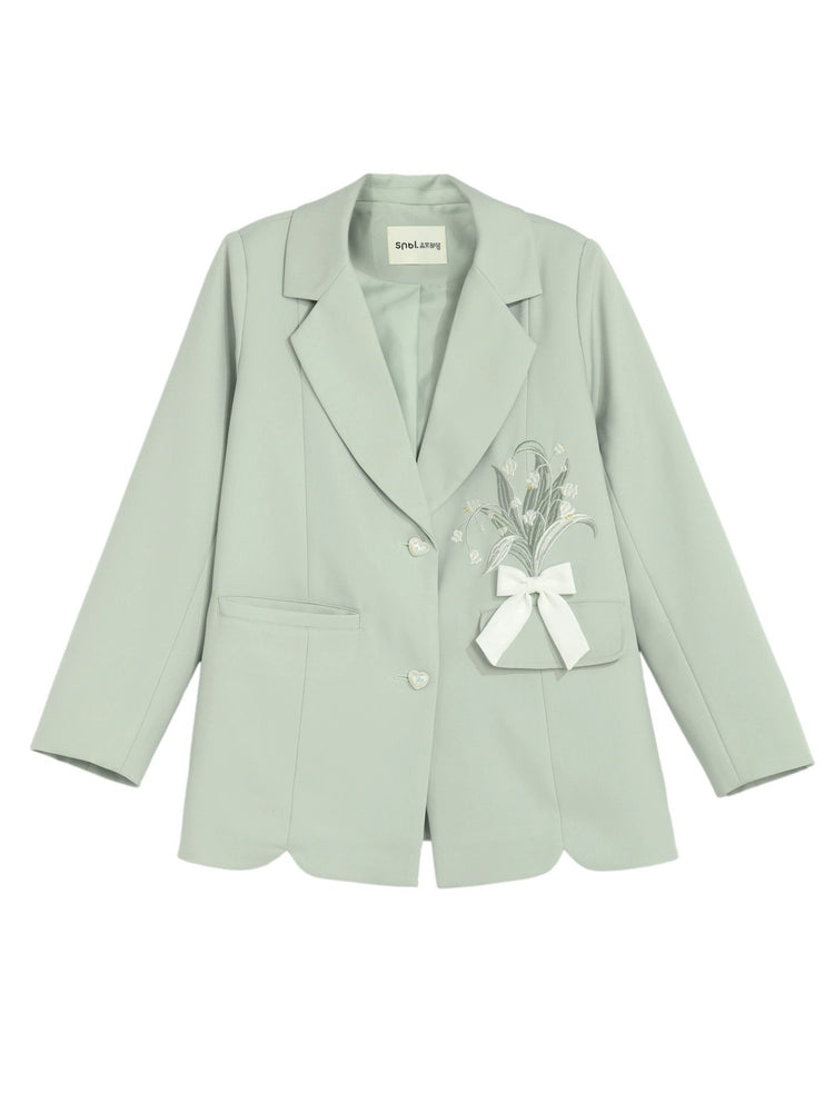 Bellflower Sweet Mint Blazer-Outerwear-ntbhshop