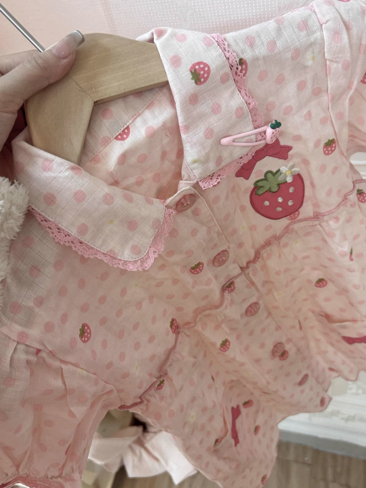 Strawberry Dream Cotton Pajama Sets-ntbhshop