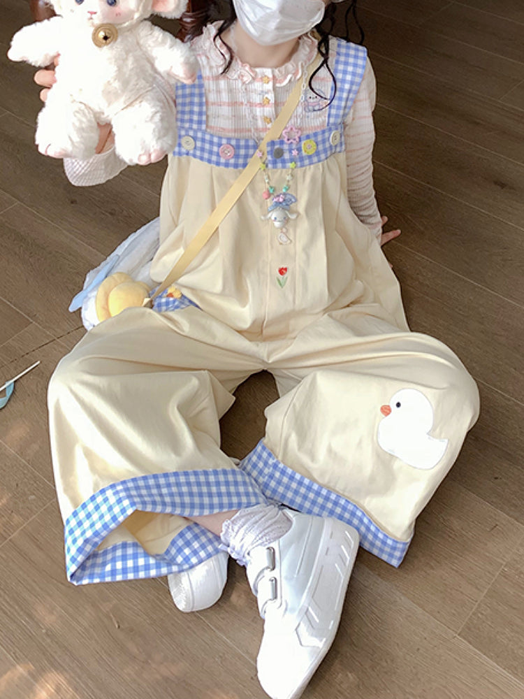 Whimsy Adventure Plaid Overall Pants-ntbhshop