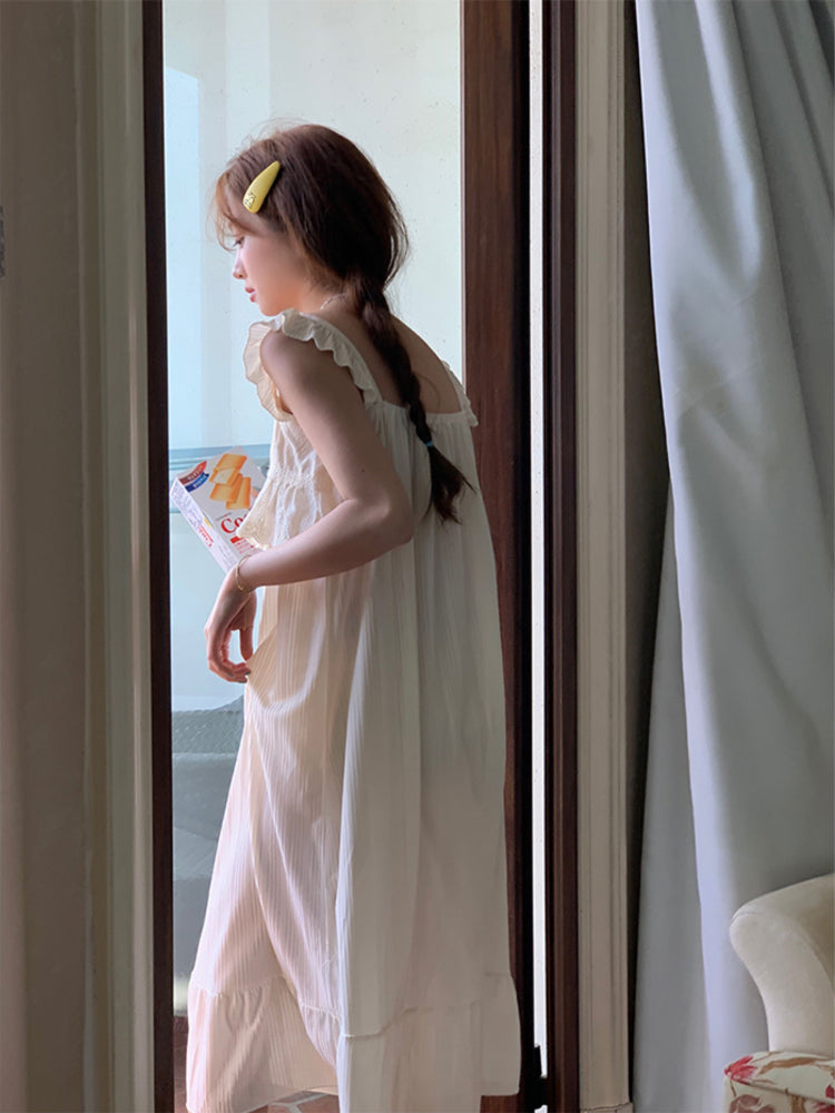 Whipped Cream Fairy Sleeve Nightgown-ntbhshop