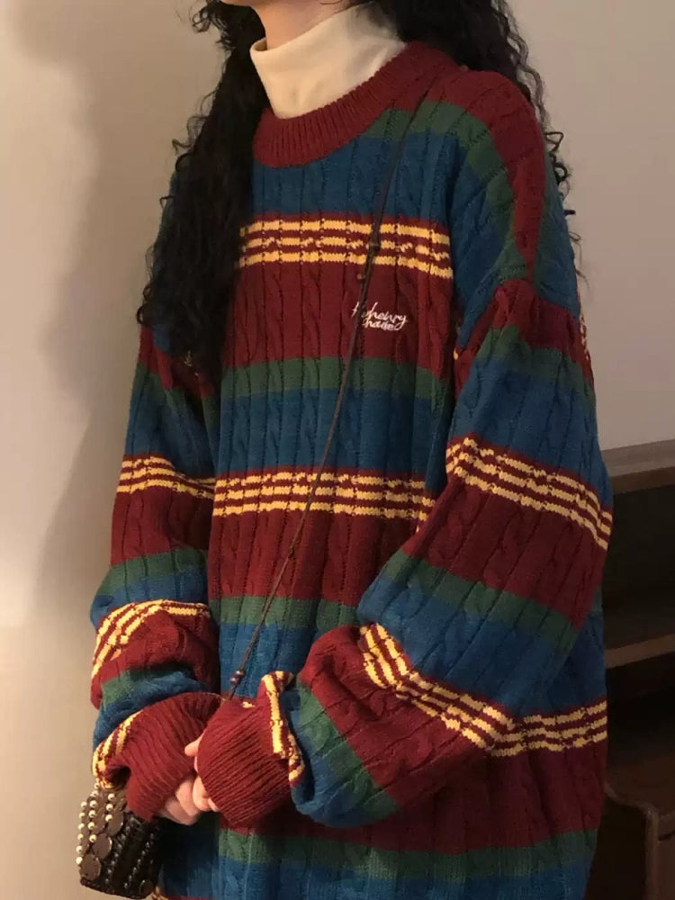 Late Lecture Club Cable Knit Sweater-ntbhshop