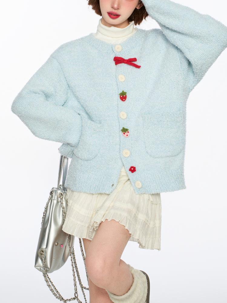 Skyberry Cloud Knit Cardigan-Outerwear-ntbhshop