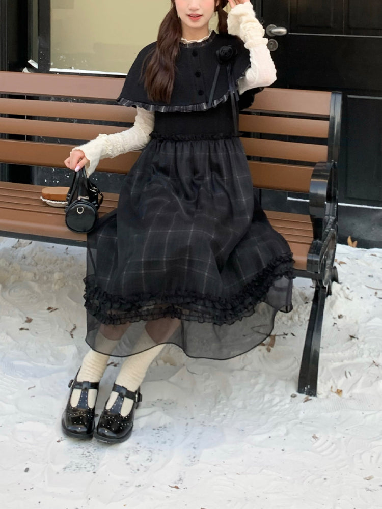 Midnight Rose Cape & Sundress-ntbhshop