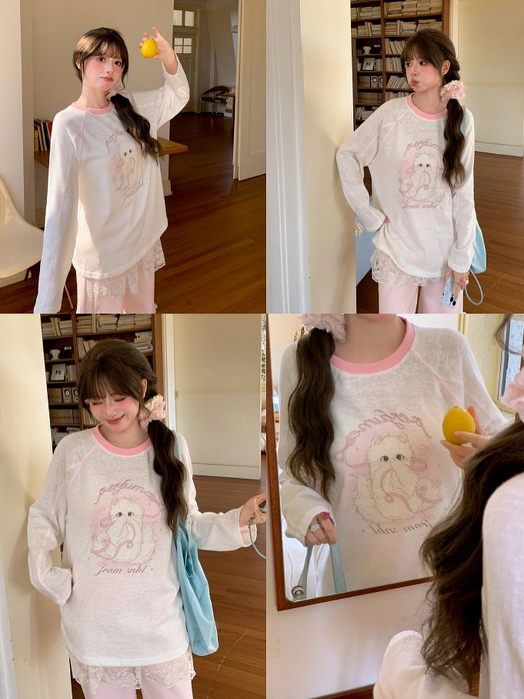 Lady Kitty Sheer Top-Tops-ntbhshop