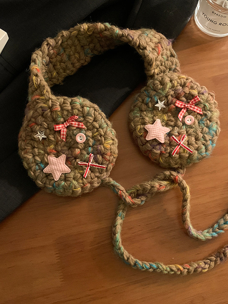 Winter Folk Cottage Knit Earmuffs-ntbhshop