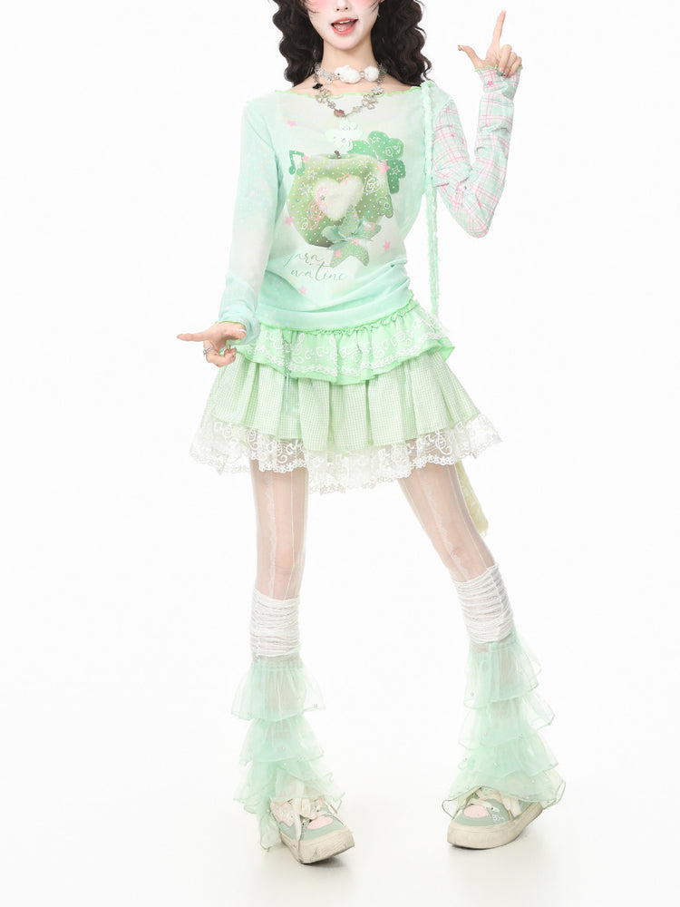 Apple Soda Mesh Tops-Tops-ntbhshop