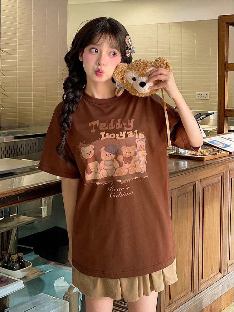 Bears Cabinet Cocoa Story Tee-Tops-ntbhshop