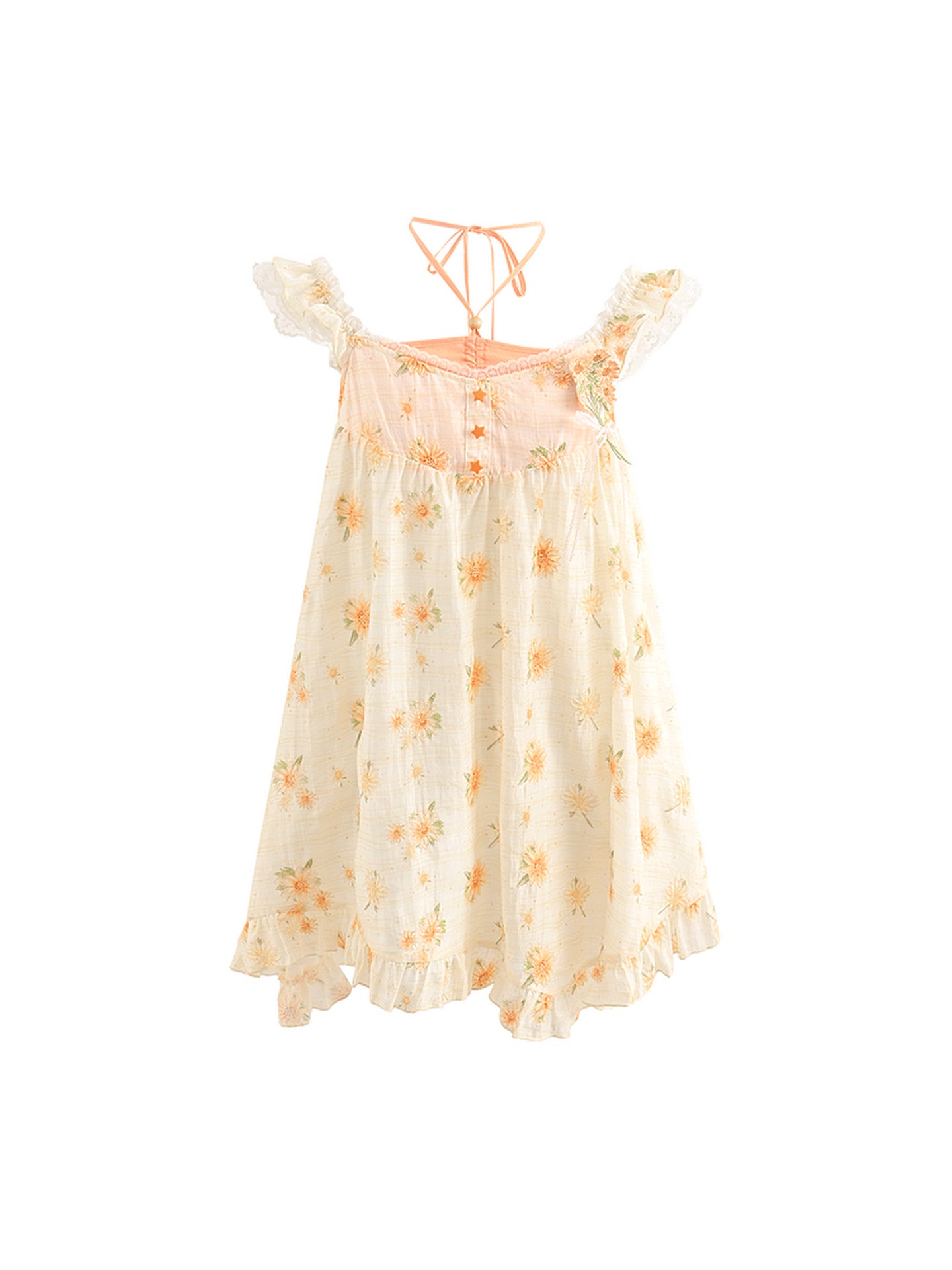 Honey Bloom Halterneck Sundress-Dresses-ntbhshop