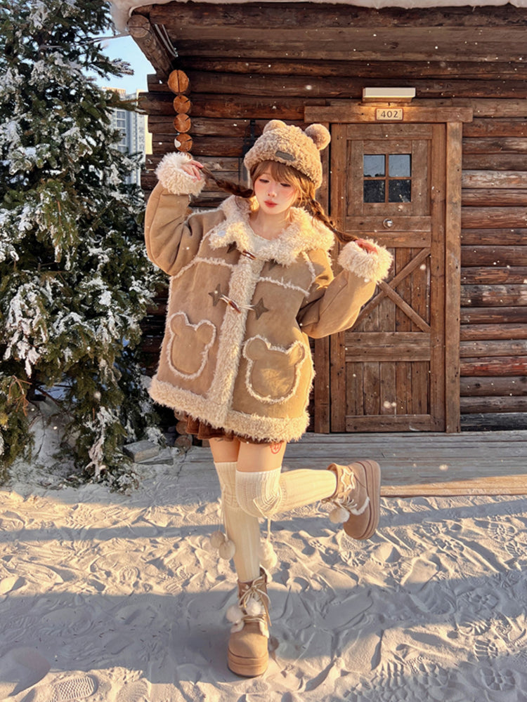 Cuddle Bear Reversible Suede Jacket-ntbhshop