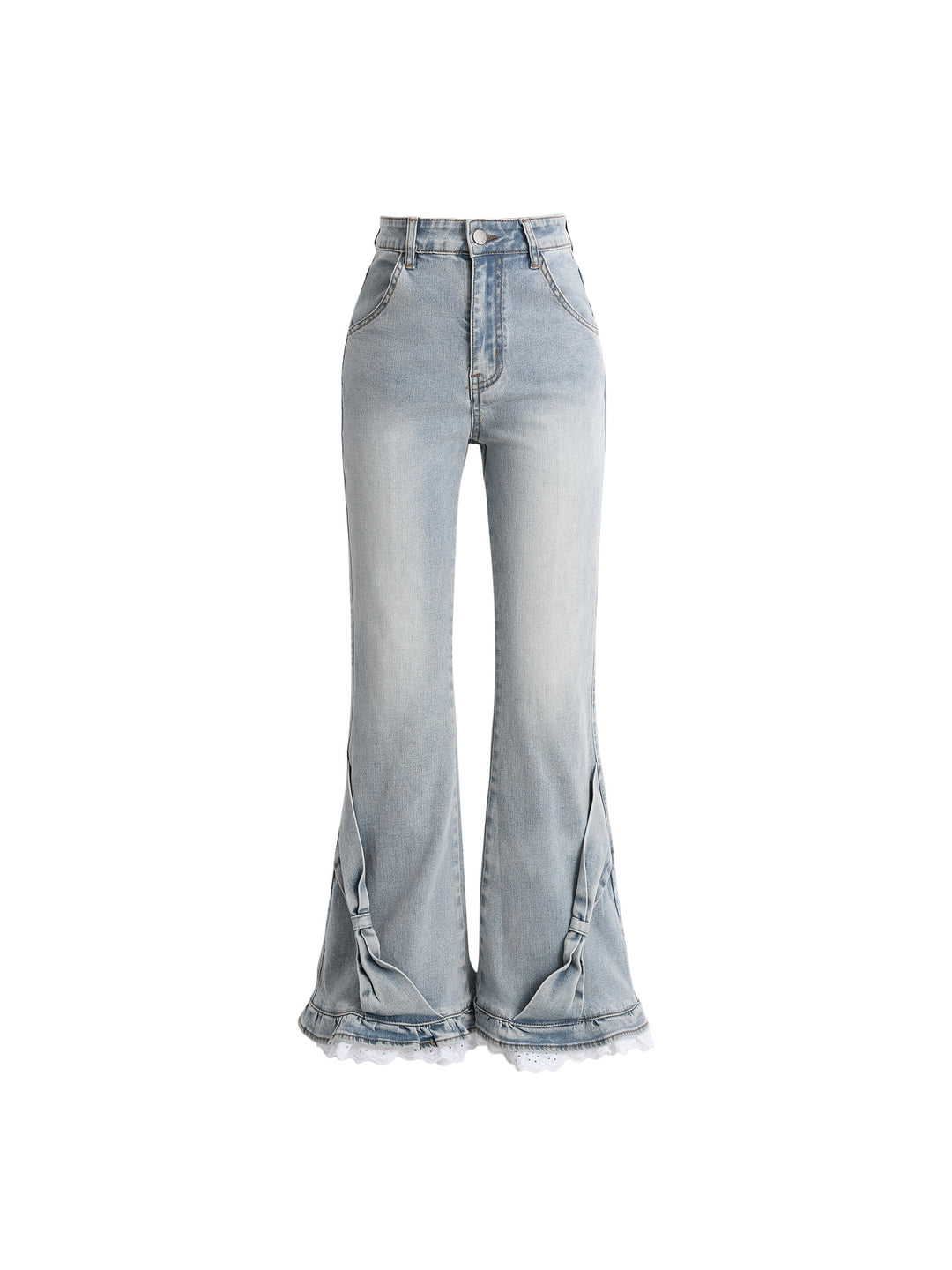 Cloud Ribbon Denim Jeans-ntbhshop