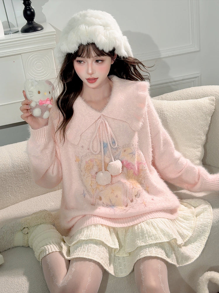 Blush Unicorn Dream Knit Sweater-ntbhshop