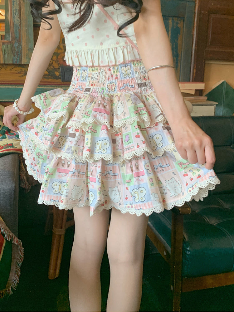 Dreampatch Polka Top & Layer Cake Skirt-ntbhshop