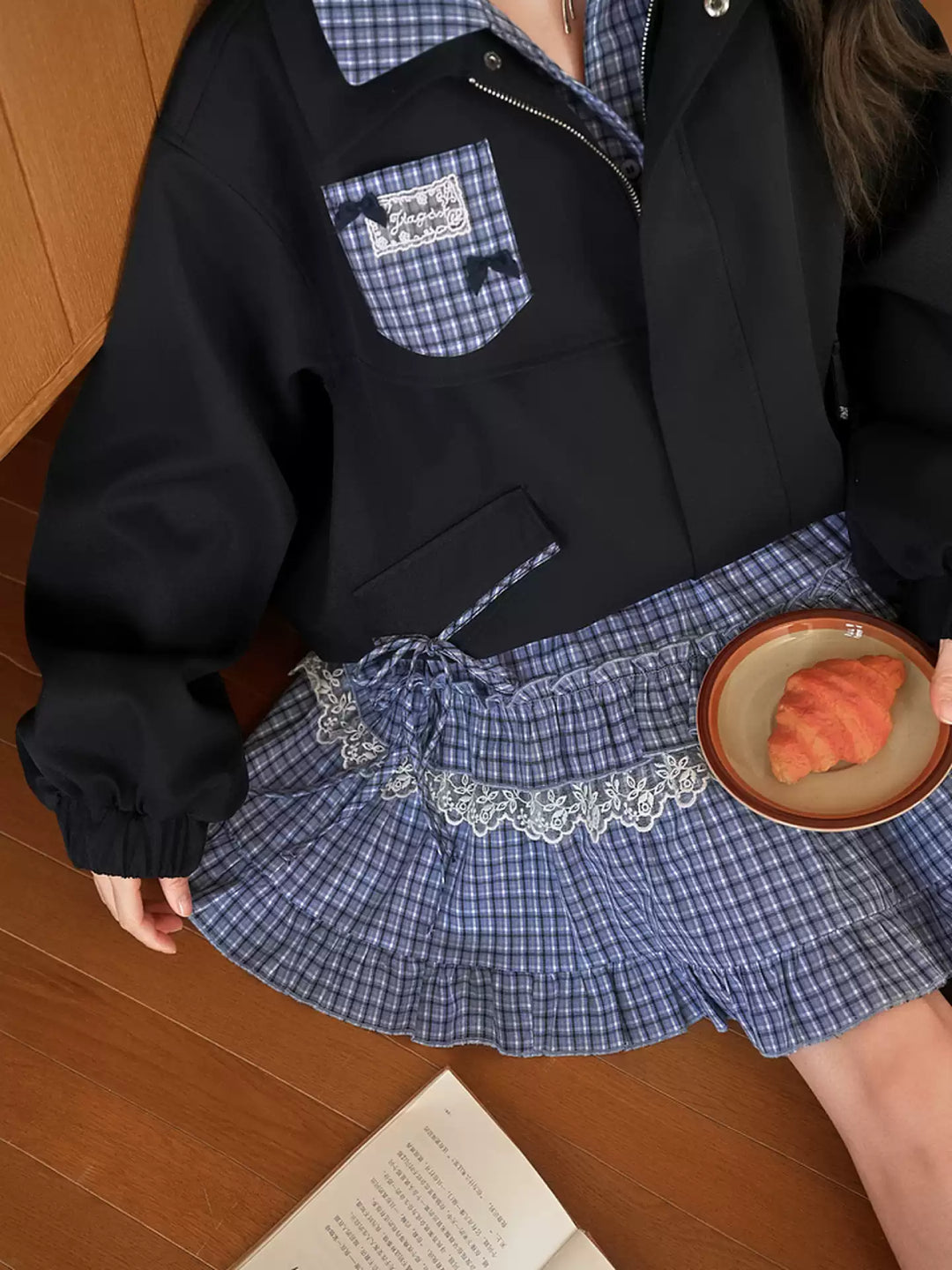 Meadow Check Cake Skirt-Bottoms-ntbhshop