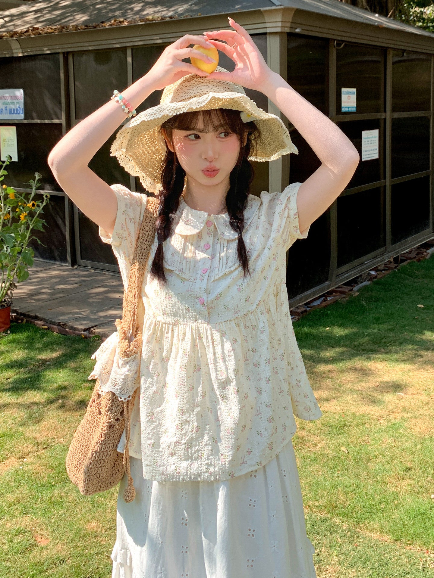 Butter Petal Babydoll Blouse-Tops-ntbhshop