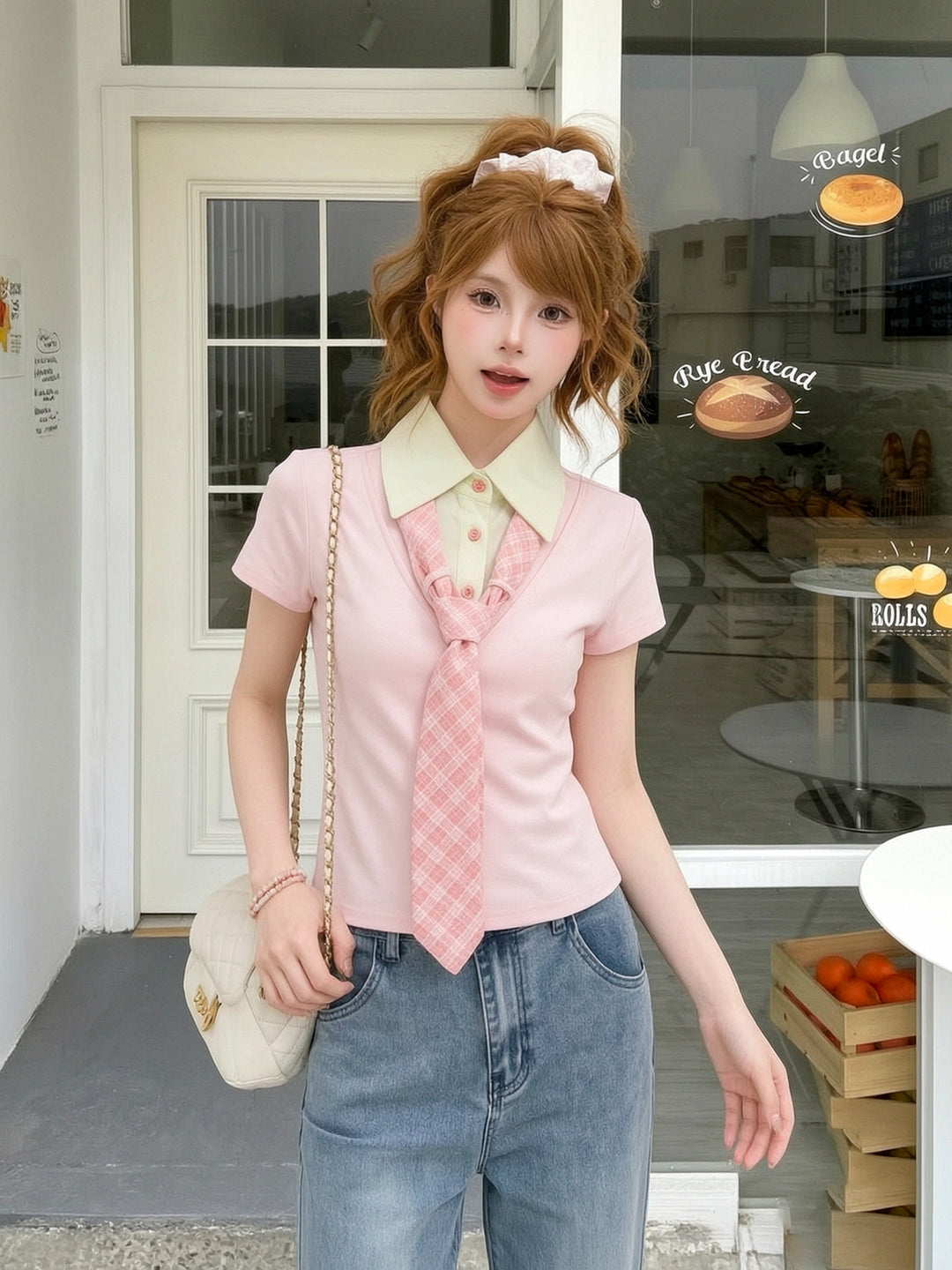 Pink Guava Tie Top-Tops-ntbhshop
