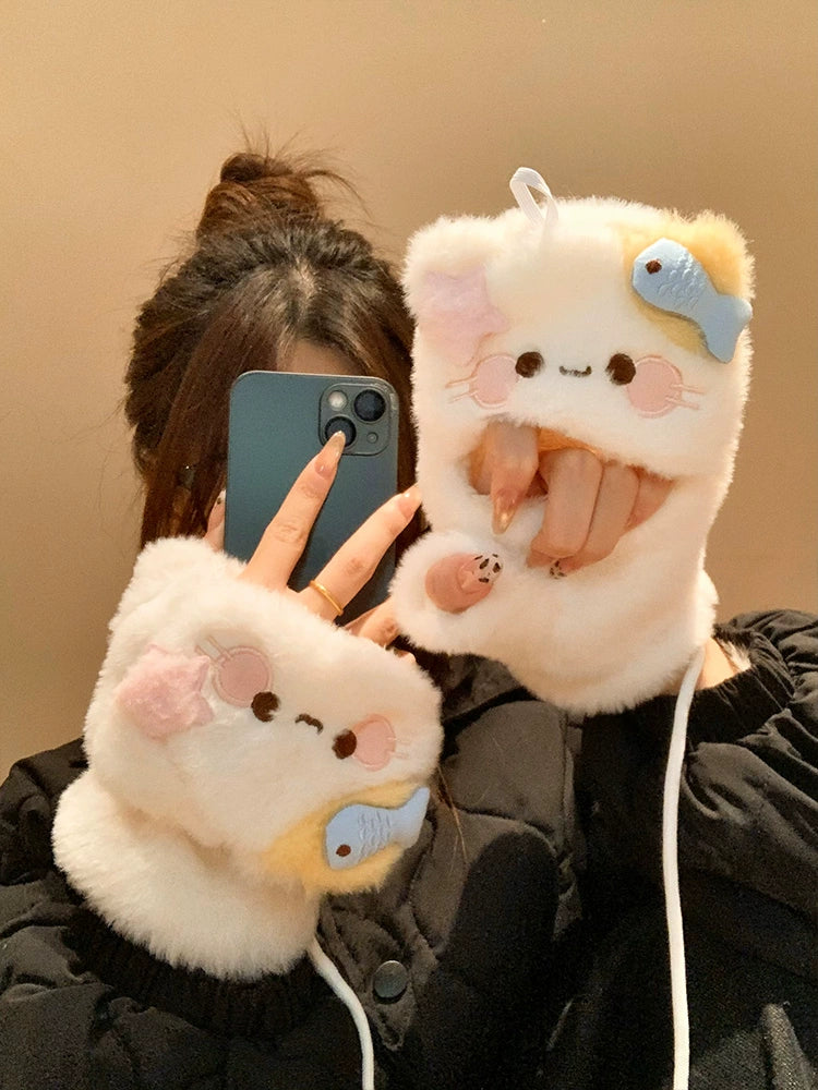 Purr Pouch Cozy Hug Gloves-ntbhshop