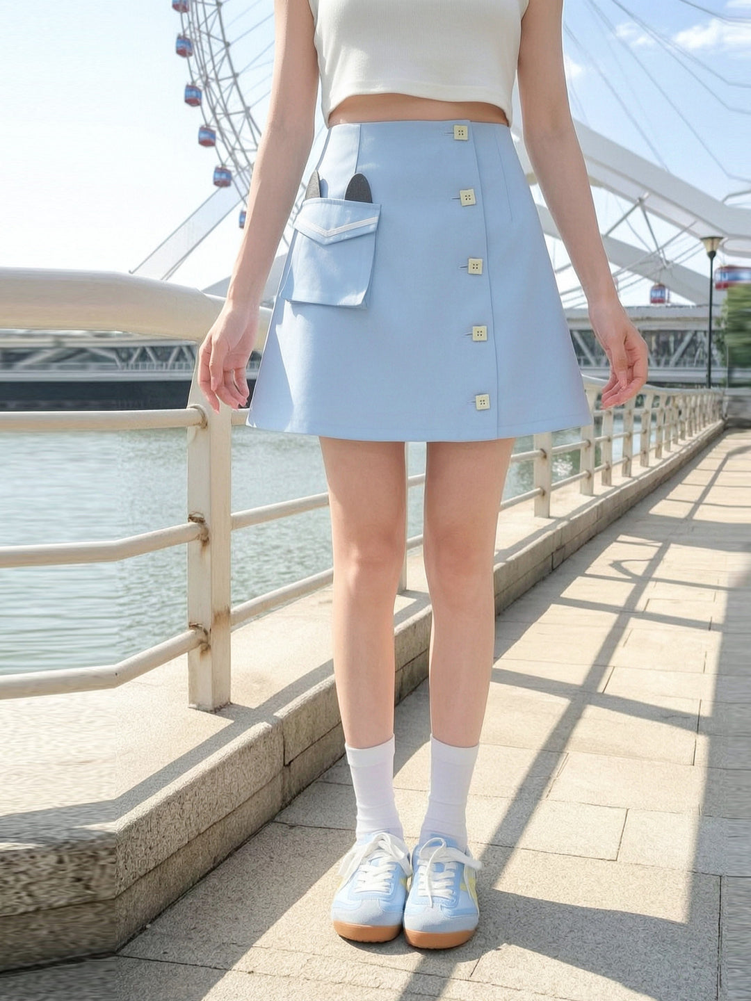 Milk Cat Sailor Tops & Skirts-Sets-ntbhshop