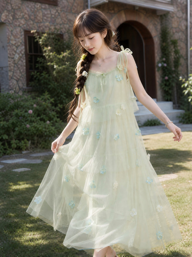 Dewdrop Bloom Tulle Dress-Dresses-ntbhshop