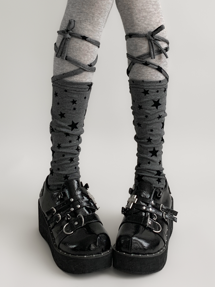 Starbound Ribbon Pile Socks-ntbhshop