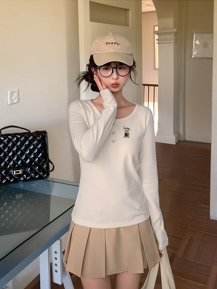 Morning Class Teddy Everyday Base Tee-Tops-ntbhshop