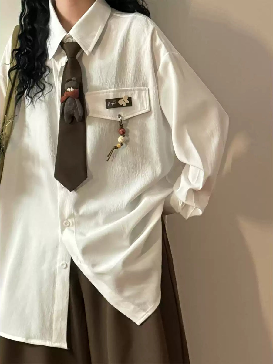 Library Bear Tie Shirts-Tops-ntbhshop